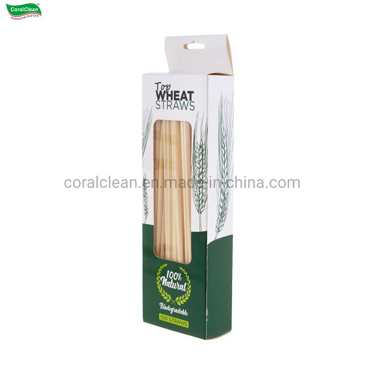 Eco Friendly Wheat Straws Degradable Disposable 100% Biodegradable Wheat Straw