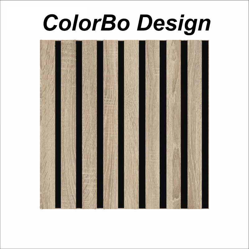 High performance Square Sound Absorption slat board foam panels blue paneling acoustic panel