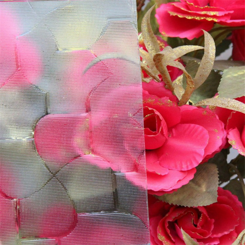 3-6mm Rain Patterned Decorative Glass-Figured Window Glass