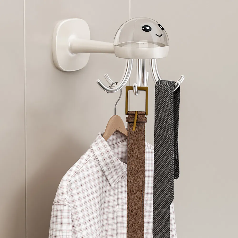 Kitchen 360 ° Utensil Holder Hooks, Adhesive Towel Hook Wbb29179