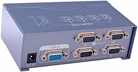Разветвитель VGA на 4 порта с питанием
