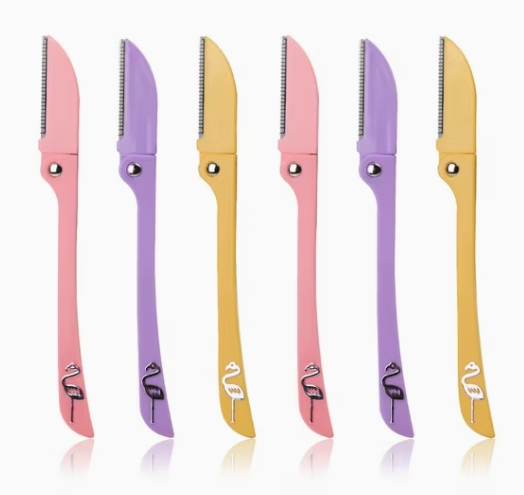 Premium Folding Handle Eyebrow Razor for Precision Trimming