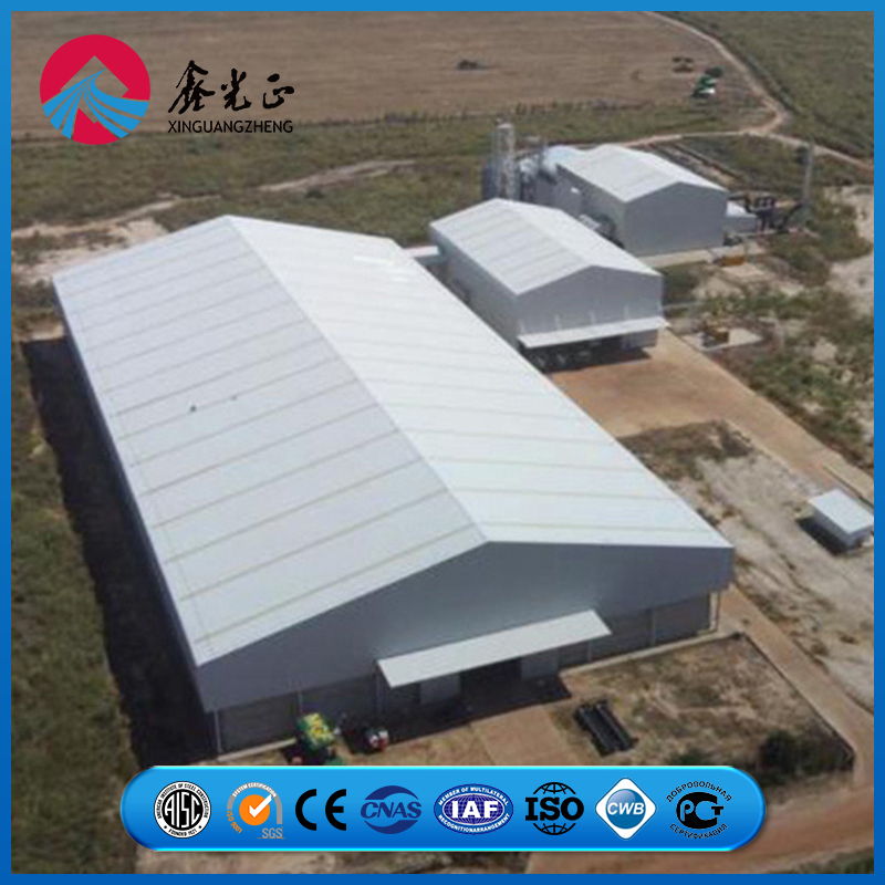 HDG Prefab/Prefabricated Steel Structure Fabrication Factory Shed House Building