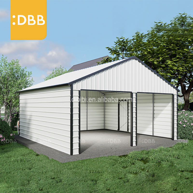Factory Direct Sale 23FT 22FT Factory Building Outdoor Large Corrugated Garden Double Door Steel Structure Container Houses