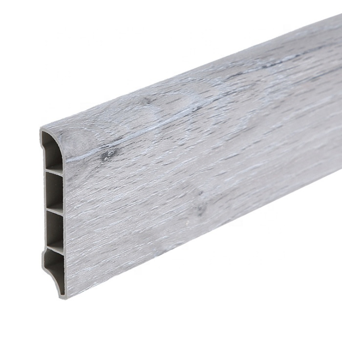 Cheap Modern Design Quick Install Waterproof Plastic PVC Baseboard Molding for Decorative