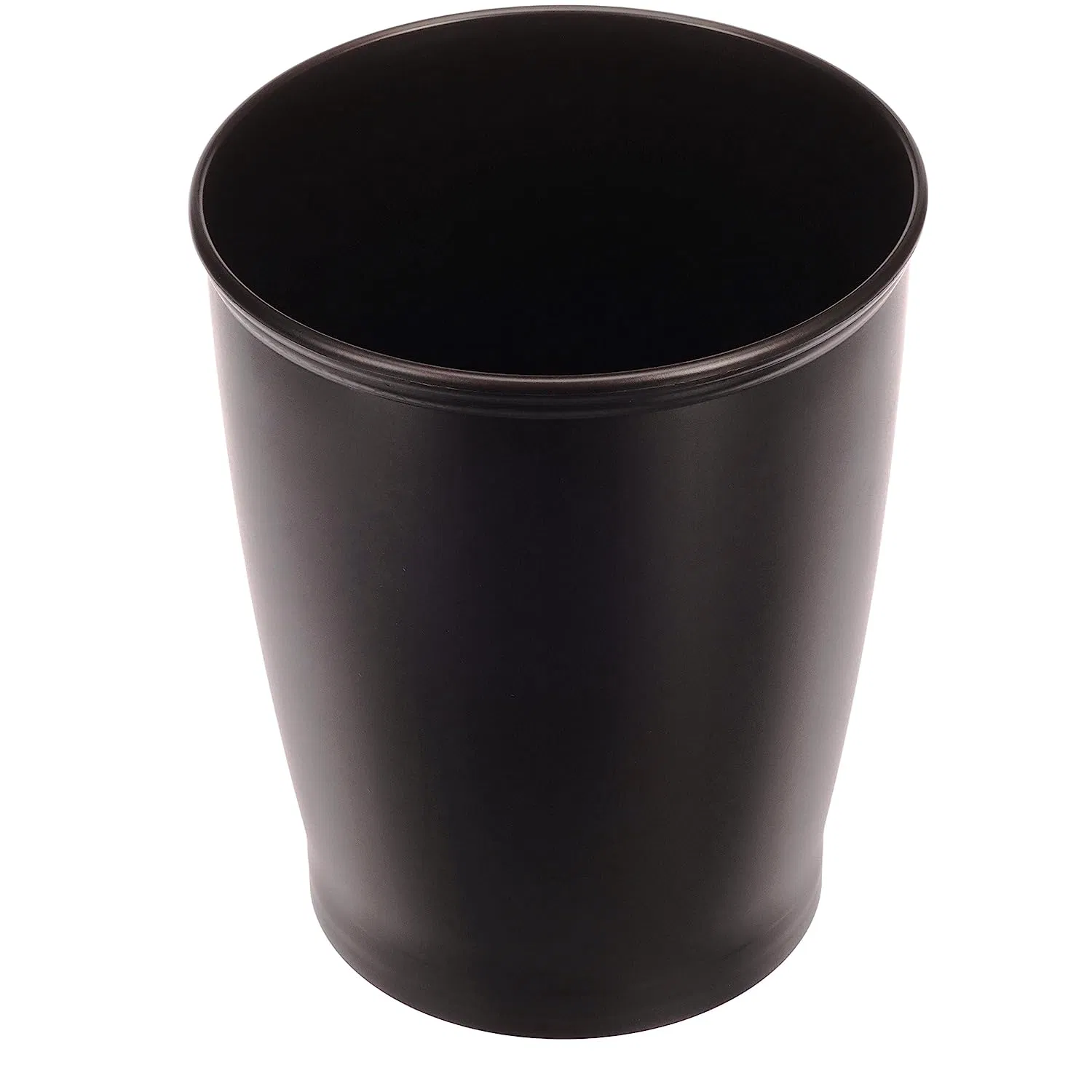 Мусорное ведро с педалью, пластиковое, круглое, бронза