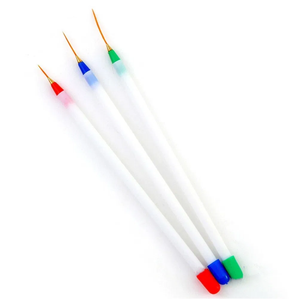 Wholesale 3PCS Nail Brush Set Nail Art Liner Painting Flower Acrylic UV Gel Extension Builder Brush Manicure Drawing Tools Nail Art Brush
