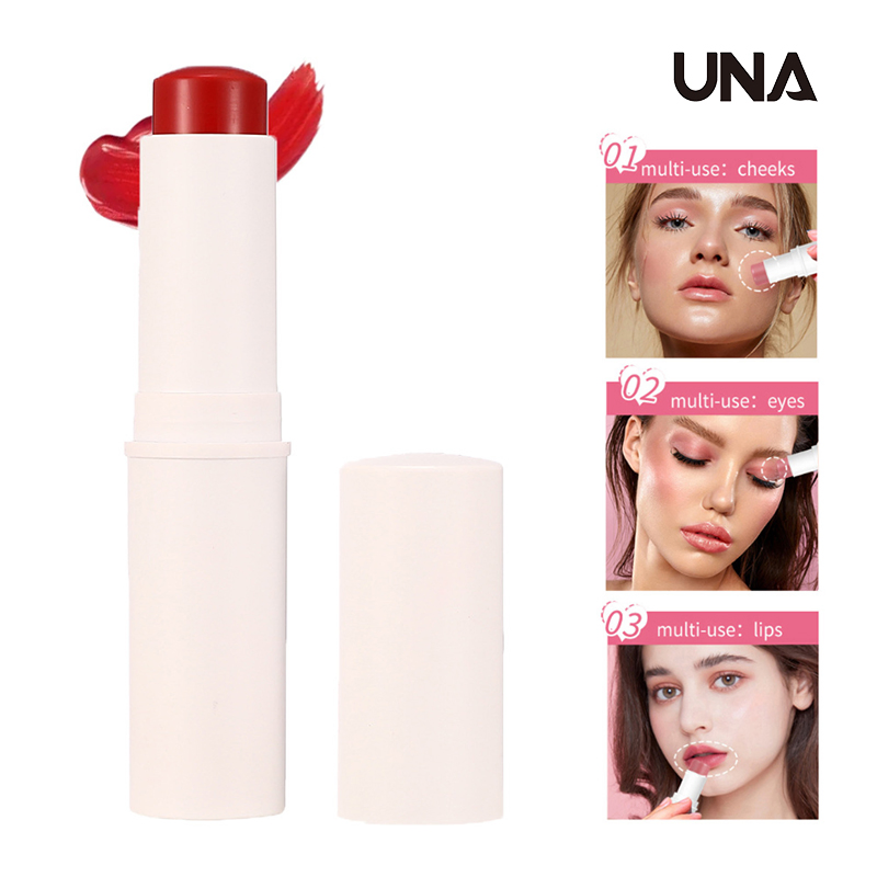 Custom Logo 3 in 1 Natural Makeup Waterproof Multi-Use Lips Eyes Cheeks Contour Highlighter Moisturizing Blush Stick