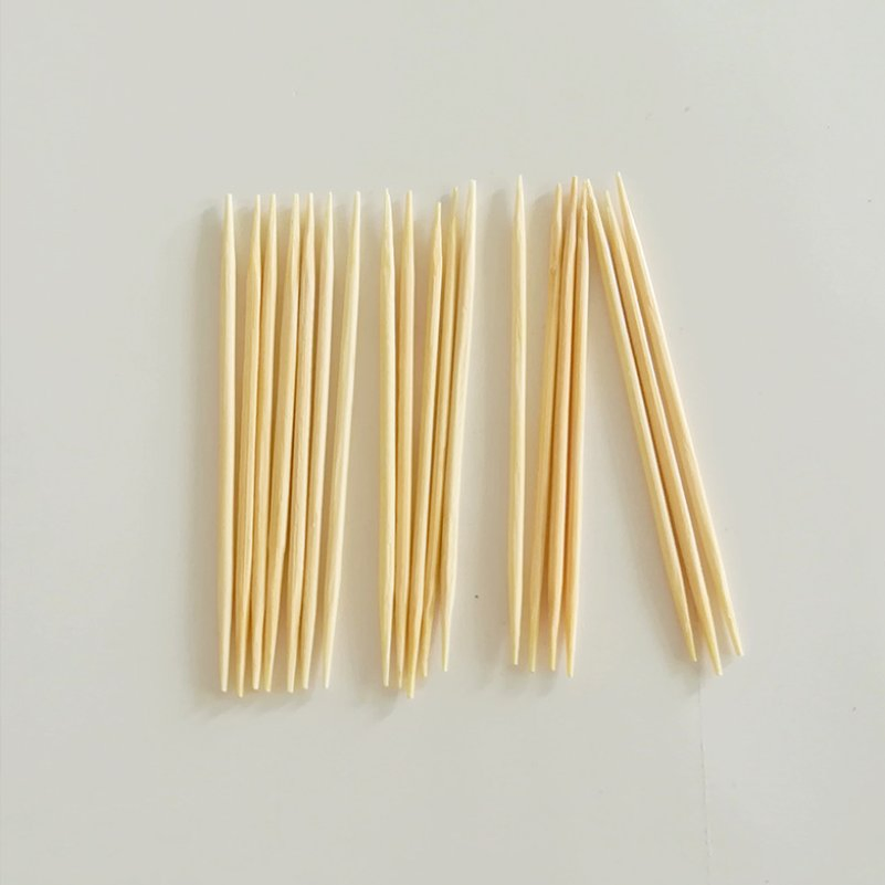 Bulk Toothpick Manufacturers Sell Disposable Bamboo Toothpicks, Used in Hotels and Restaurants with Double Pointed Tips