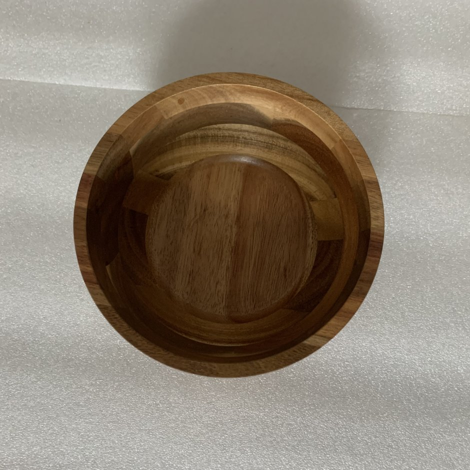 Small Acacia Wooden Salad Fruit Milk Soup Rice Bowl