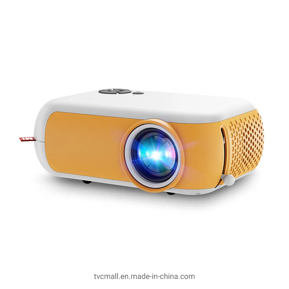A10 480p Mini Projector LED Portable Compact Projector with HD/Audio out/USB/TF Card Ports for Home (CE RoHS FCC) - EU Plug