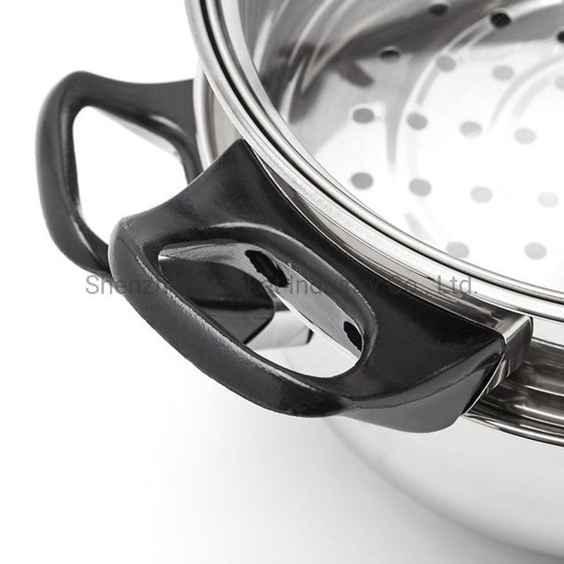 Кастрюля-пароварка для кускуса с ручкой из бакелита