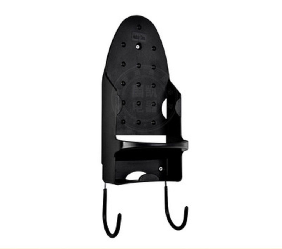 Iron Board Hanger Plastic Heat Resistant Flat Iron Holder Wall Mount with Steel Hooks Bl16192