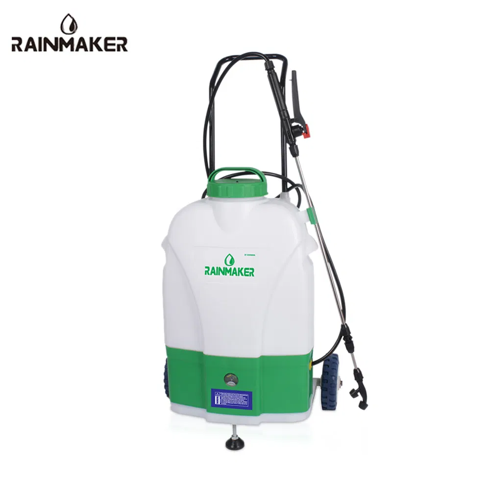Rainmaker 20L Agricultural Plastic Chemical Weed Electric Cart Sprayer With Wheels