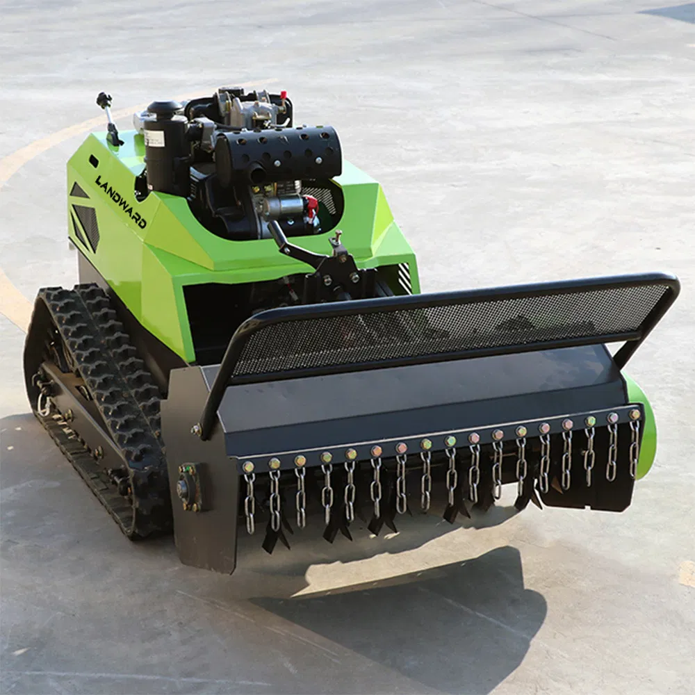 CE Approve High Quality All Terrain Grass Cutting Machine Crawler Mower Agriculture Electric Remote Control Brush Cutter Multifunctional Robot Lawn Mower Sale