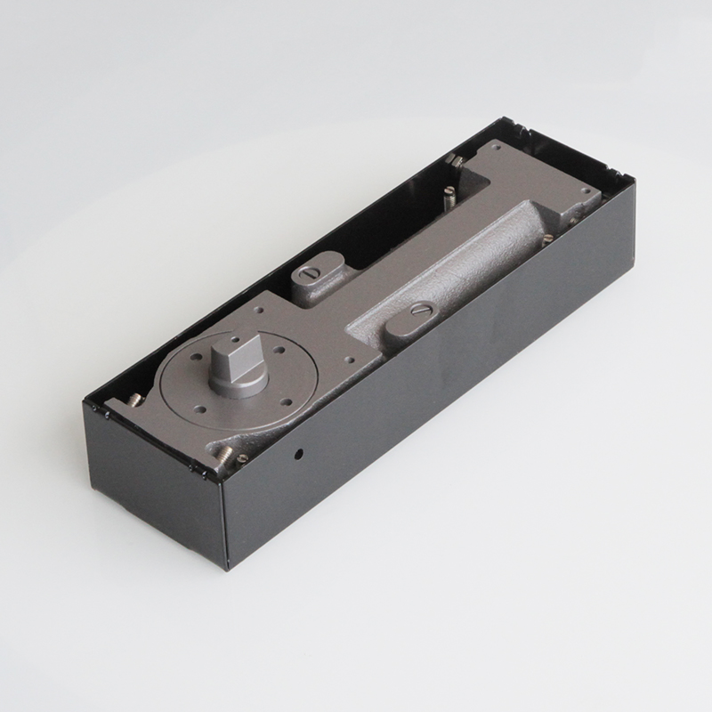 360 Degree Opening Function Stainless Steel Cover Plate Iron Castin Body Slim Design Glass Door Floor Spring