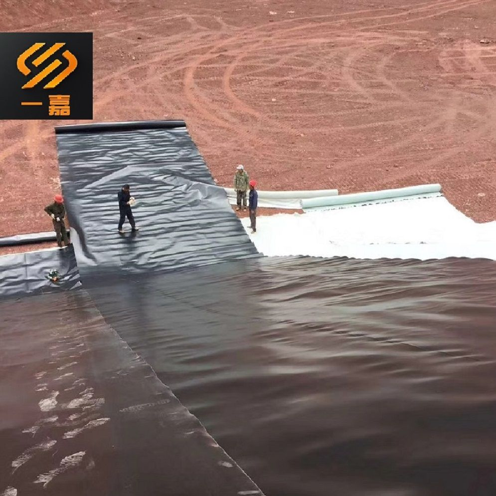 Black 1.0mm HDPE Liners Sheet for Artificial Lake Project Geomembrane Price