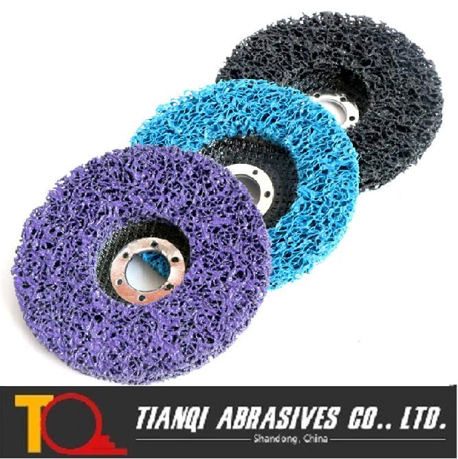 China Supplier Black Non-Woven Clean and Strip Polishing Flap Discs