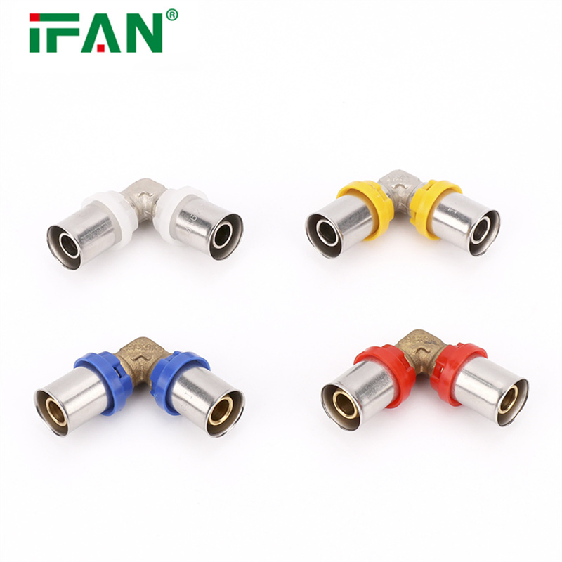 Ifan Brass Pex Press Fitting High Quality Thread Pex Fittings Water Supply 16-32mm Pex Pipe Fitting