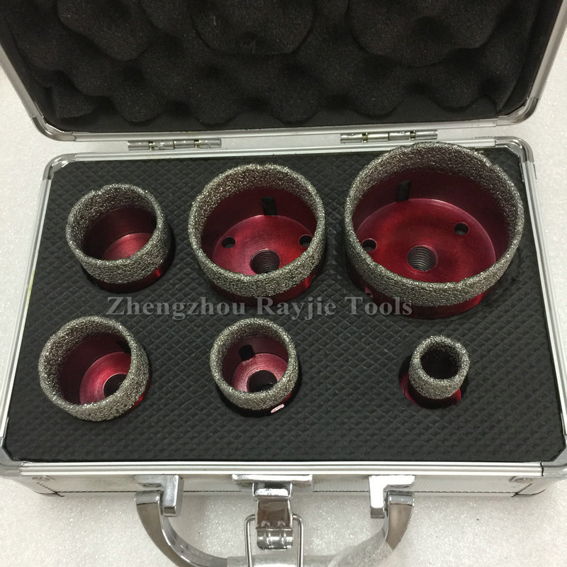 Vacuum Brazed Diamond Core Drill Bit Hole Saw Hole Cutter with 5/8''-11 Thread for Porcelain Tile Ceramic Marble Stone