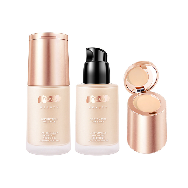 Liquid Concealer, Moisturizing Long -Lasting Makeup, Dry Oil Cream Muscle Bb Creamset