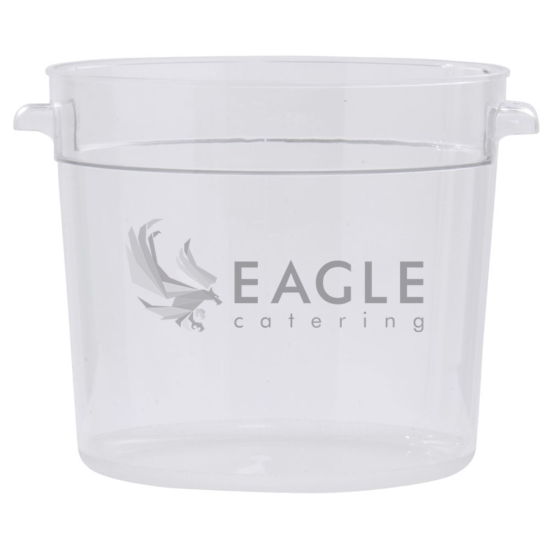Clear Round Polycarbonate Food Storage Container with Scales