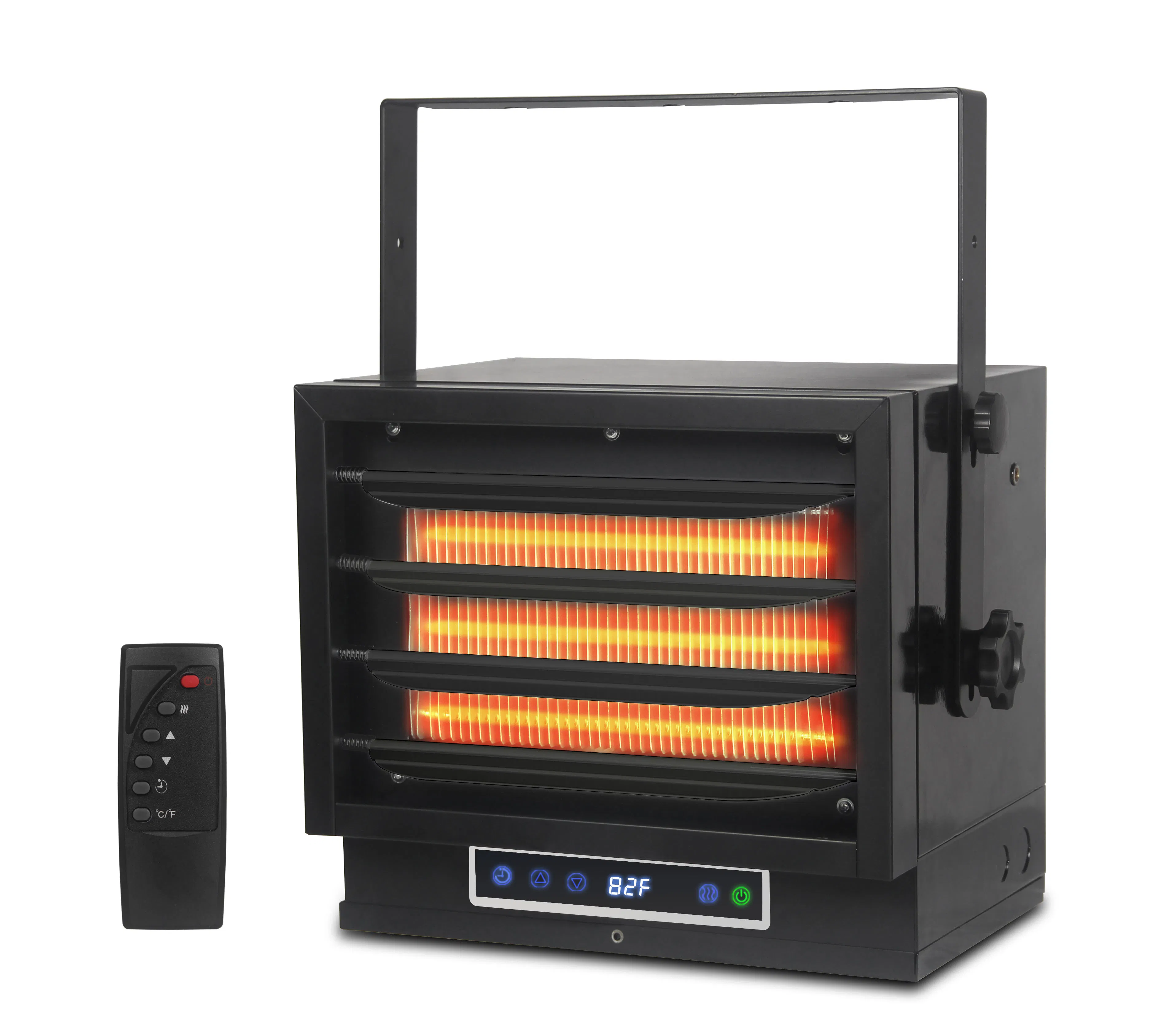 240V 7500 Watts Industrial Ceiling Mounted Heater with Overheat Protection for Garages