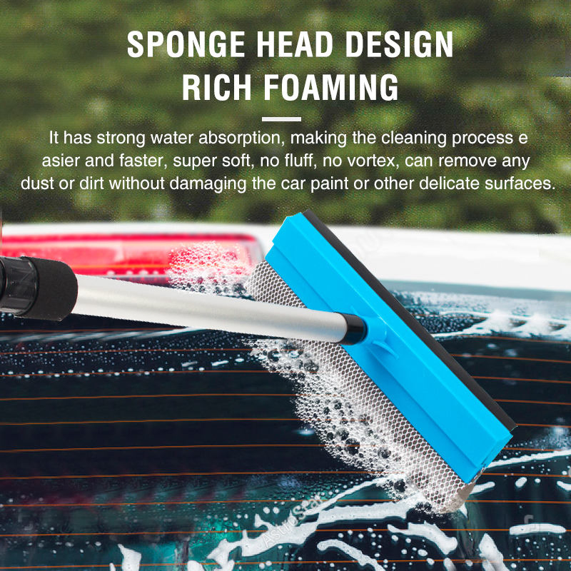 Window Squeegee with Sponge Window Cleaning