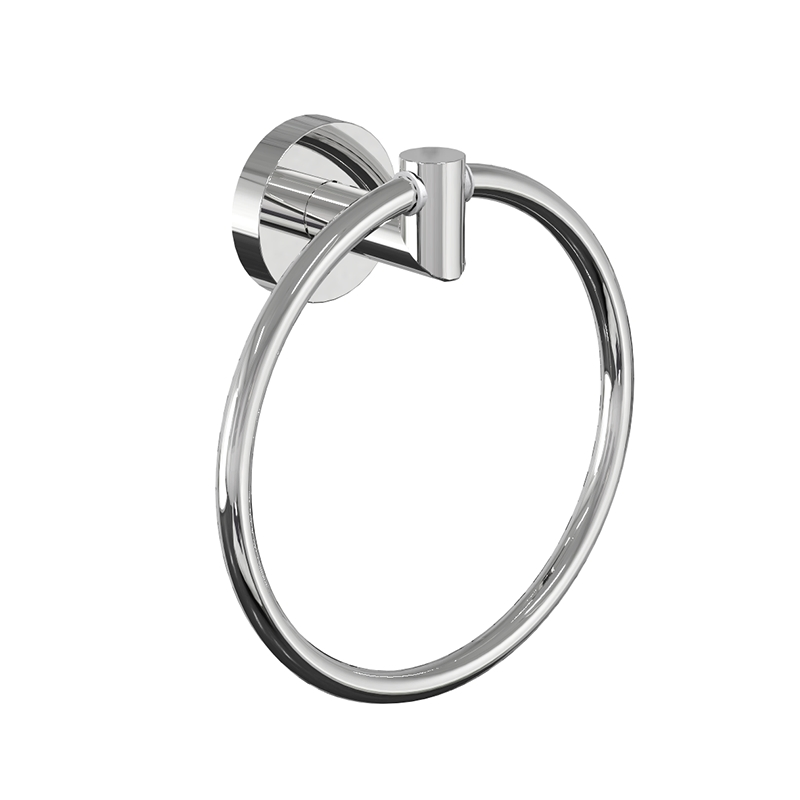 Настенное кольцо для полотенца, хром