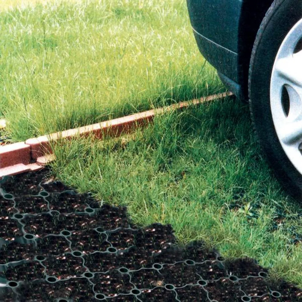 Plastic Gravel Stabilizer Grid Black Color Driveway Reinforcement System
