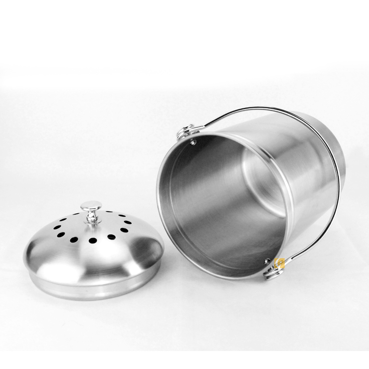 Компостер для кухни и сада 1.3 л, нержавеющая сталь