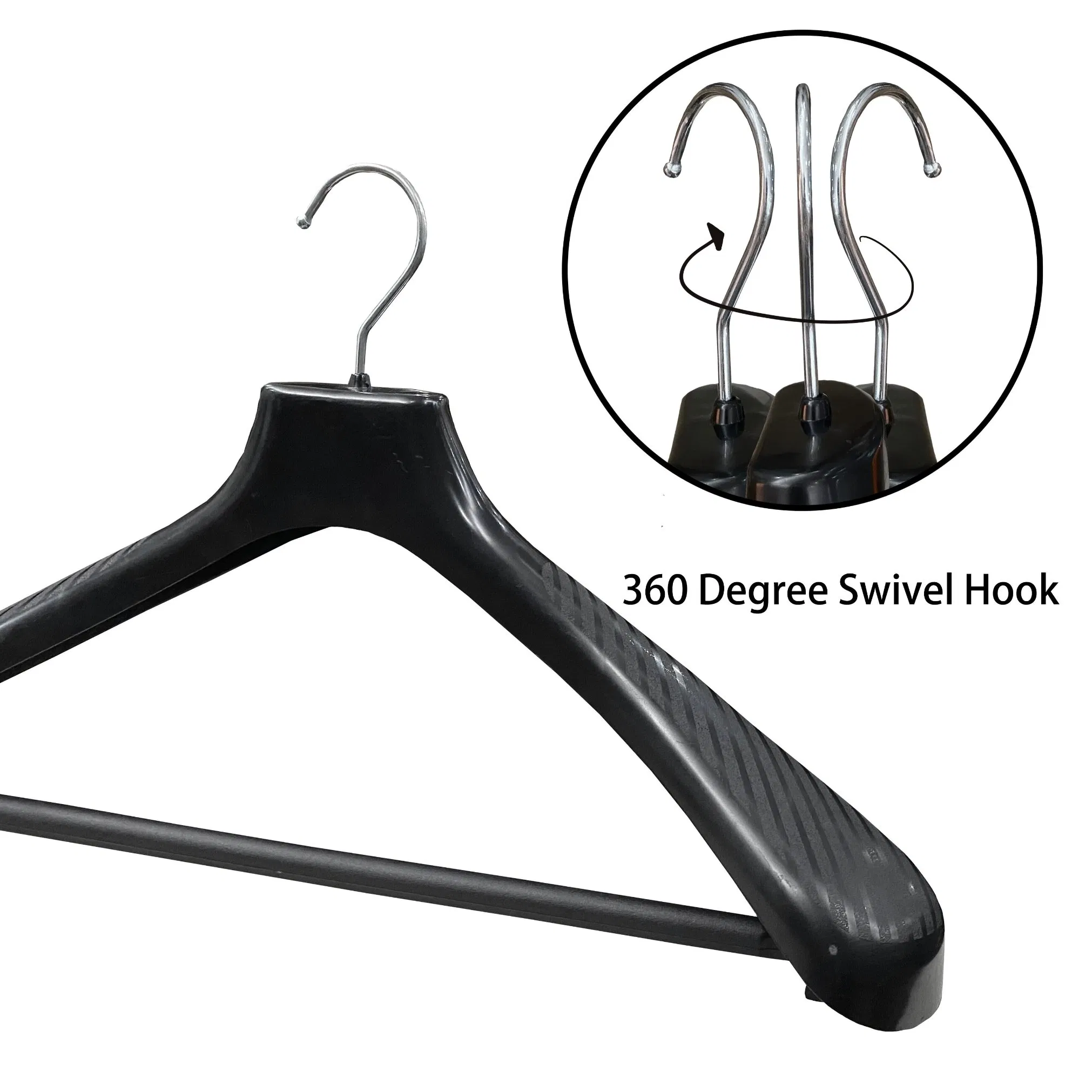 Jacket Hanger Coat Hanger with Pant Bar Wide Shoulder for Man and Woman
