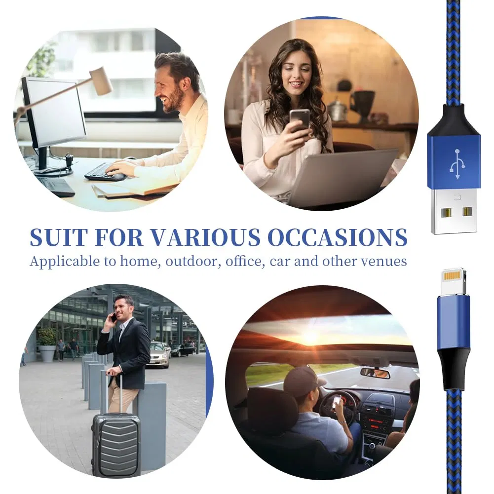 Быстрый кабель для зарядки и передачи данных с нейлоновой оплеткой