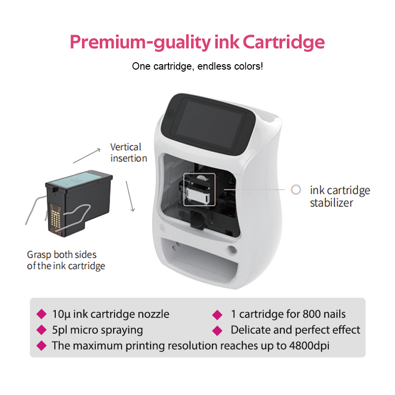 Professional Mobile Digital Automatic Ai 3D Nail Printer Machine for Nail Art