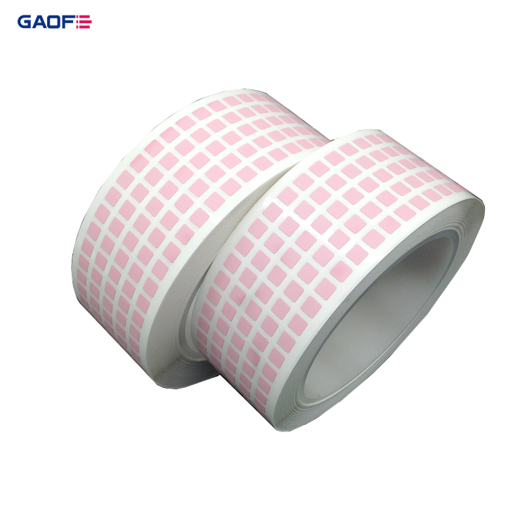 5mmx5mm Customized Pink Adhesive Heat Resistant 300 Degree for PCB Board Polyimide Film High Temperature Label