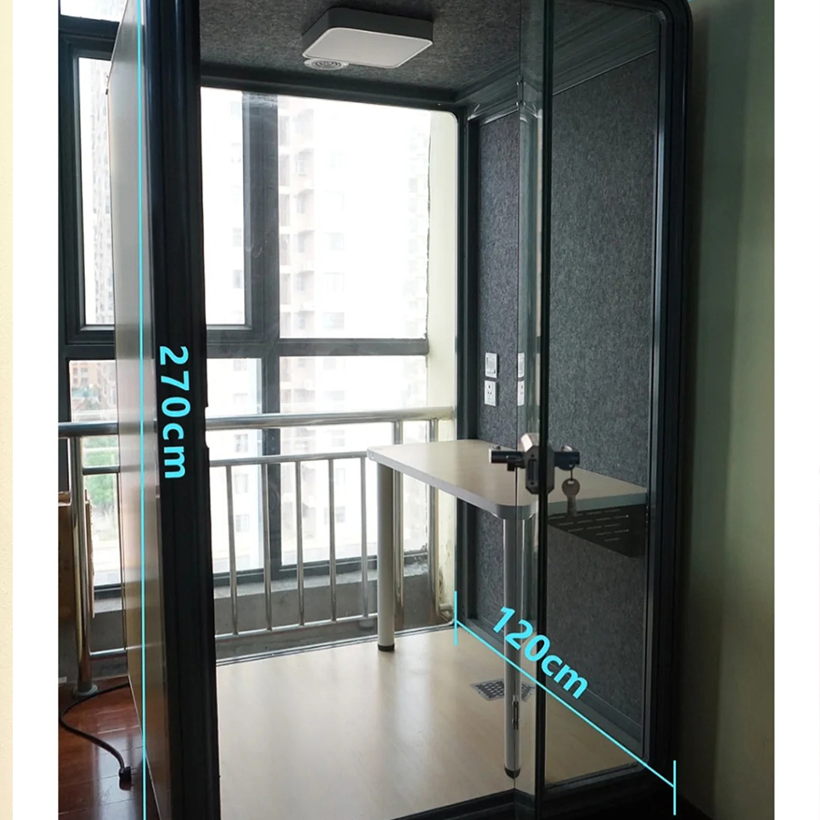 Silent Fan Durability Customize Office Mute Booth DIY Soundproof Room