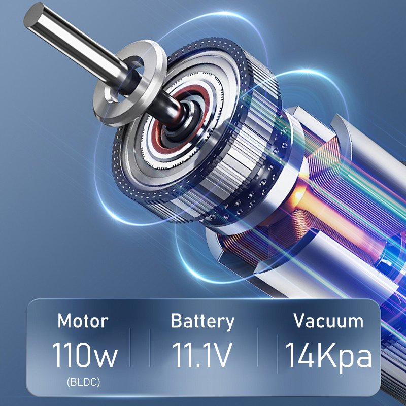 2024 14kpa Powerful Stick Vacuum with 2 Suction Modes Lightweight for Home Hardwood Floor Low-Pile Carpet Pet Hair