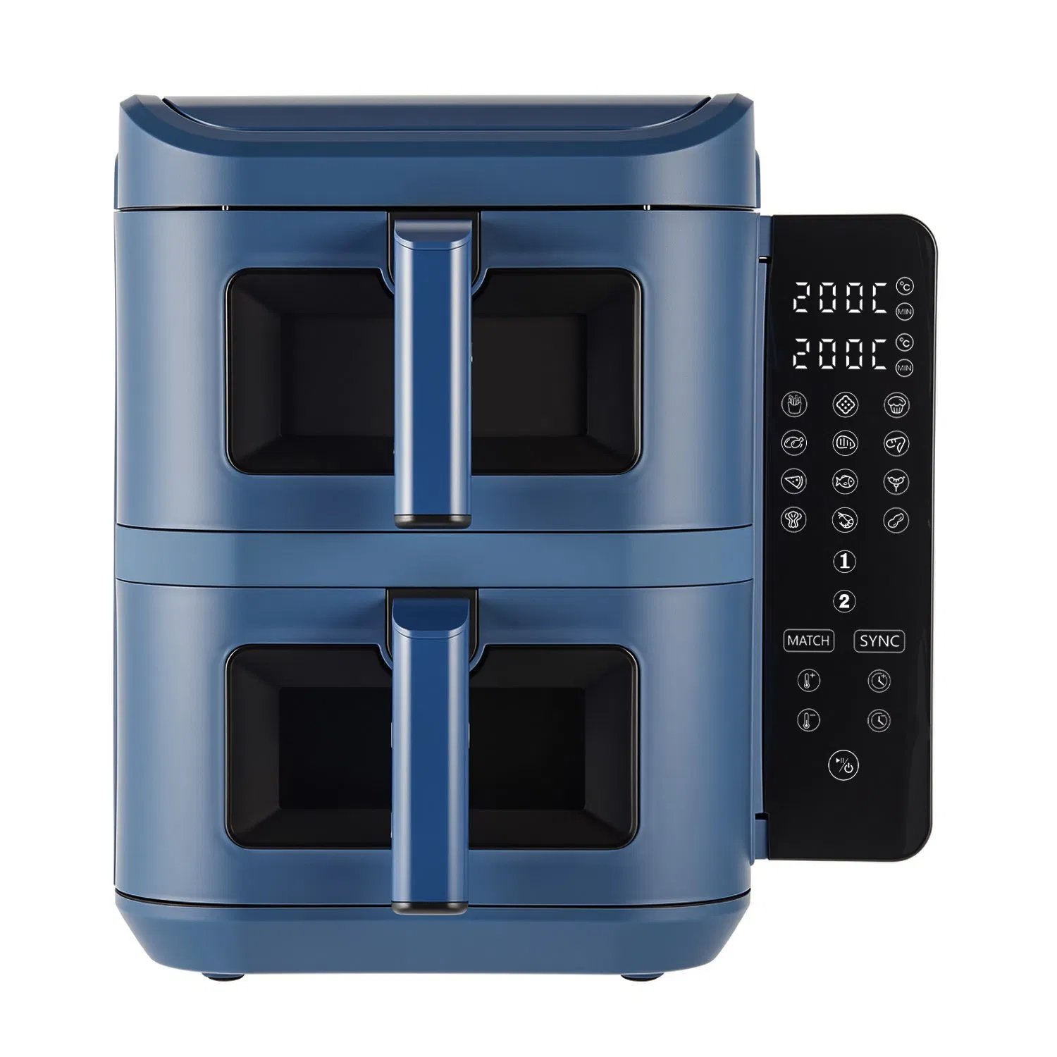 Household Air Fryer with 11L Visible Window Foldable Screen Air Fryer