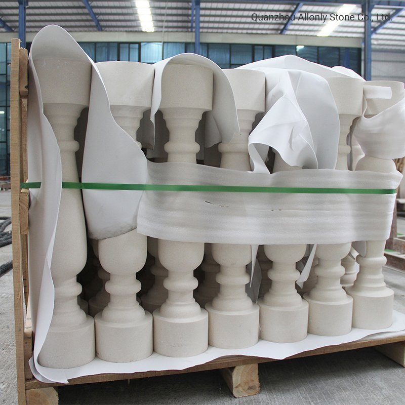 Natural Floor Wall Tile Limestone for Outdoor Baluster Railing Moulding