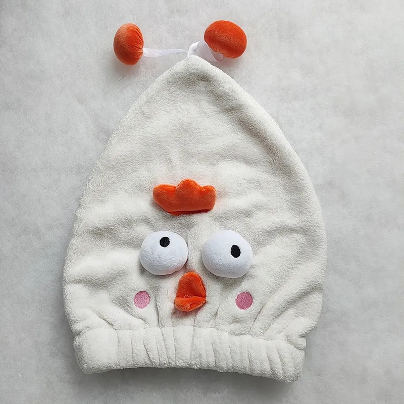 Drying Hair Cap Microfiber Absorbent Quick-Drying Cartoon Princess Shower Caps