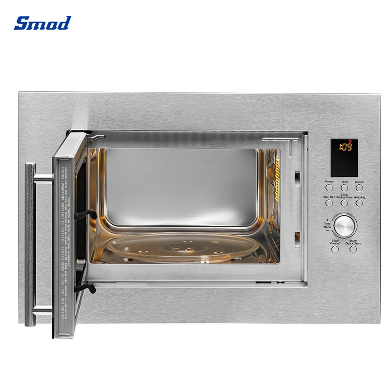25L Grill Built in Microwave Oven with Stainless Steel Cavity