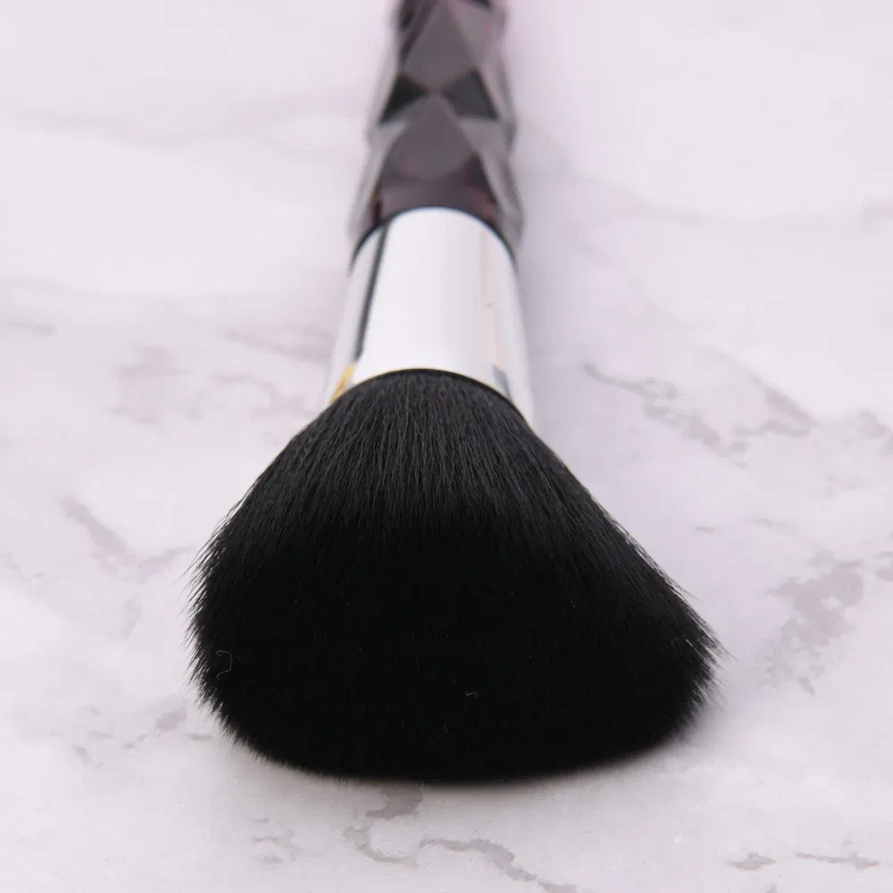 New Hot Cosmetic Beauty Care Plastic Crytal Purple Powder Blush Foundation Eyeshadow Makeup Brush