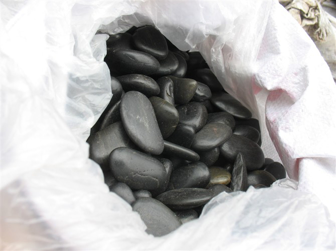 High/Normal/Washed/Tumbled Glossy Black Pebble River Rock for Garden Shower Floor