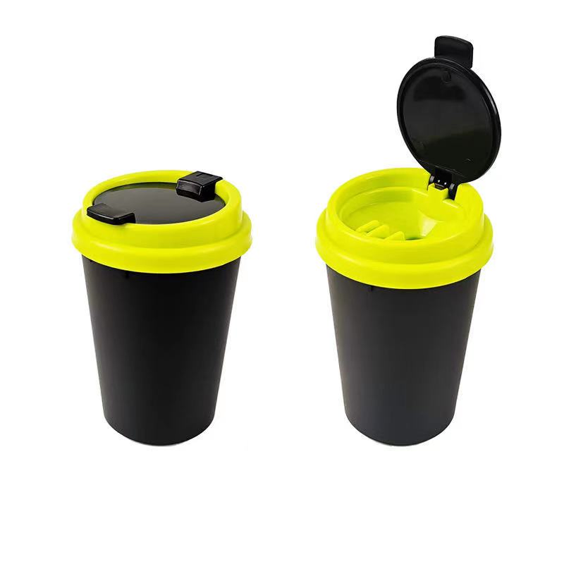 Mini Car Trash Can Portable Lid for Car Cup Holder Home Office and Travel