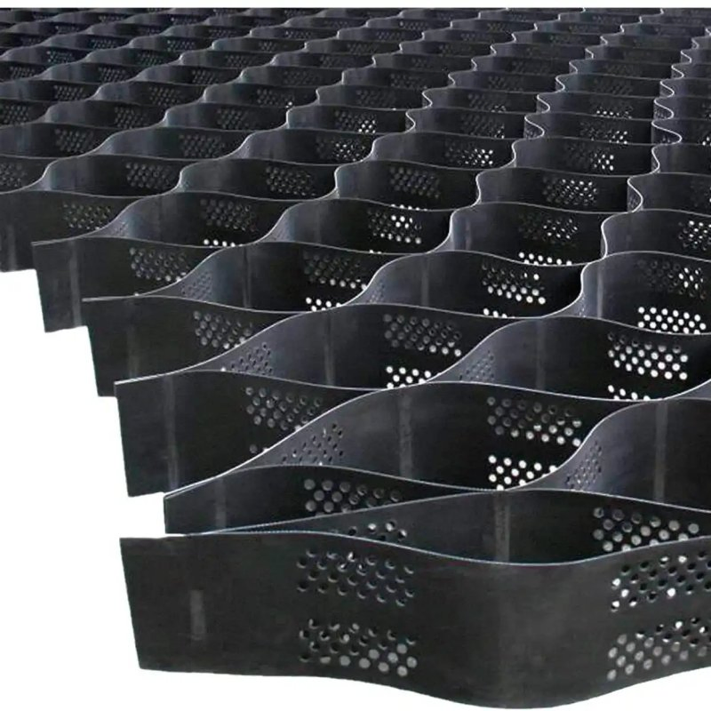 100mm 150mm 200mm Textured Honeycomb Paver Plastic Road Geocell Gravel Stabilizatio