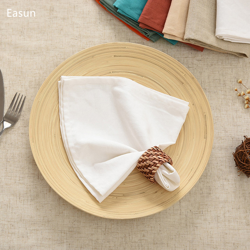 Wholesale Fold Dinner Napkin Pink Round Tablecloth