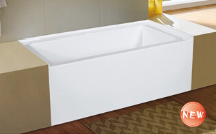 Угловая акриловая ванна Waltmal со ступенькой