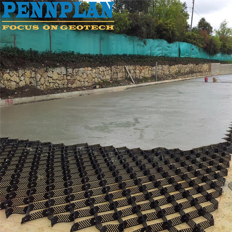 ASTM Standard HDPE Geocell 50mm Height Geoweb Road Grid Gravel Honeycomb Gravel Driveway Price Geocell Ground Grid Paver