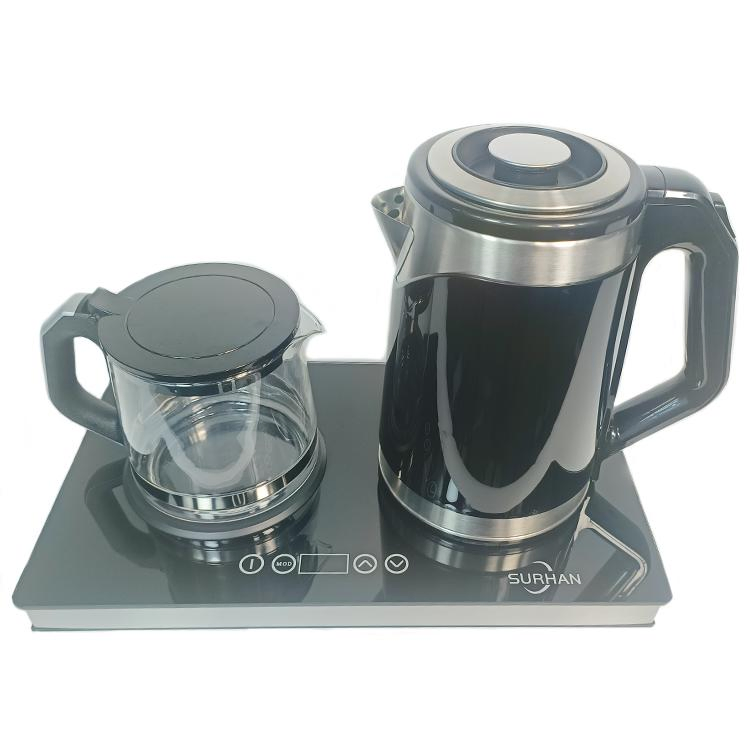 Samovar Tea Maker Tray Set Hotel Guest Room Appliance Electrical Appliances Kettle with Tea Pot Set OEM Custom