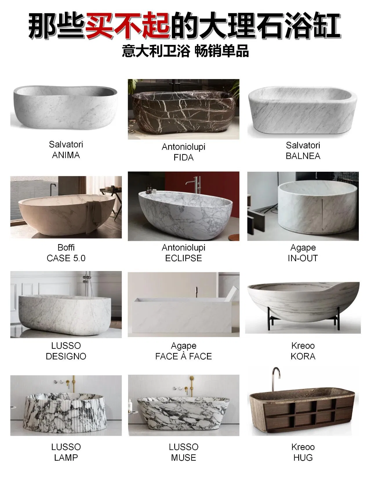European Hand-Carved Natural Stone Marble Freestanding Bath Tub Oval Natural Marble Travertine Carving Free Standing Bathtub
